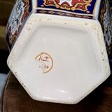 Pair of baluster vases in Imari porcelain