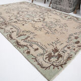 4x7 classic floral vintage tapis rug, 211x125cm