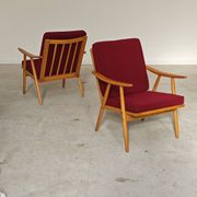 Pair of Boomerang armchairs Antonin Suman TON Thonet 1960