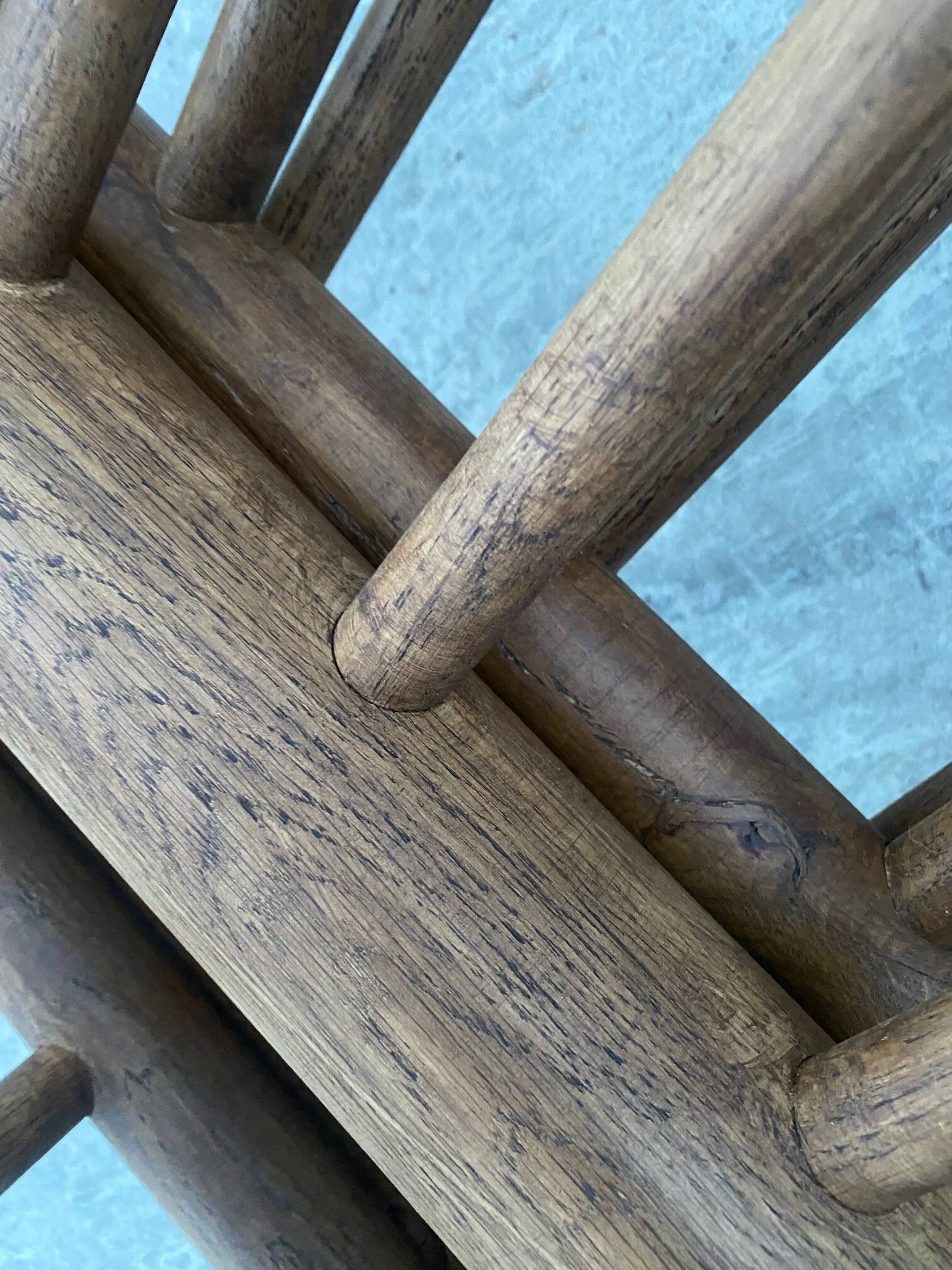 Charlotte Perriand Pair of oak lounge chairs Les Arcs 1600