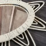 Miroir osier vintage 43x57cm