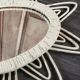 Miroir osier vintage 43x57cm