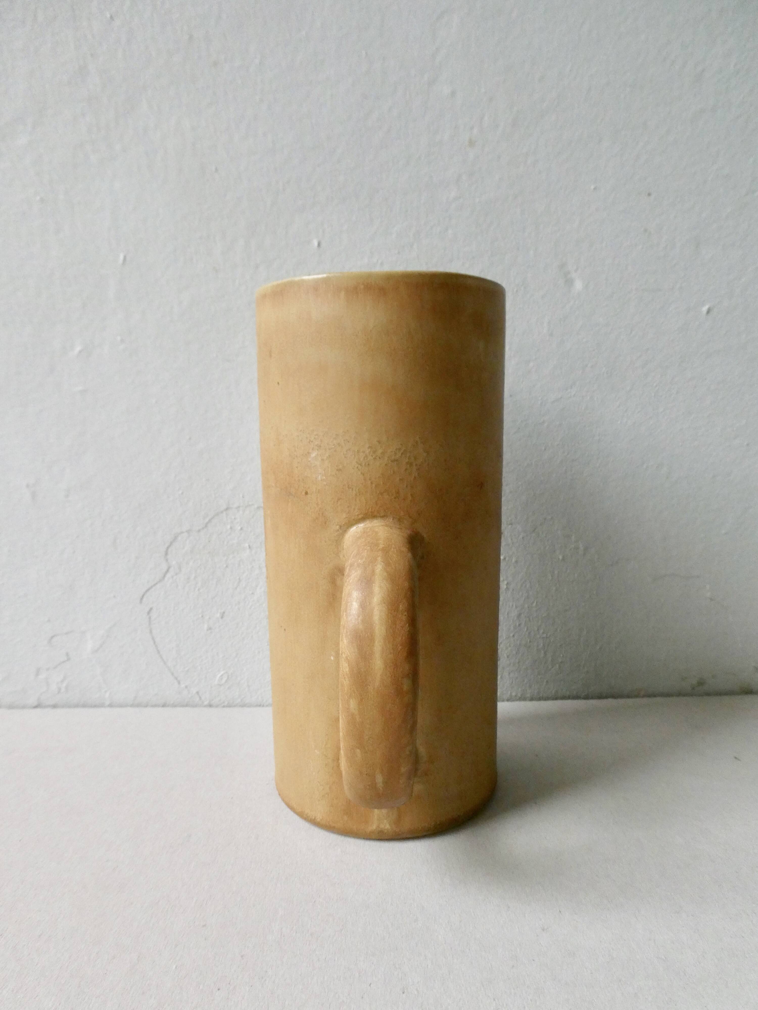 Sandstone vase, natural tone
