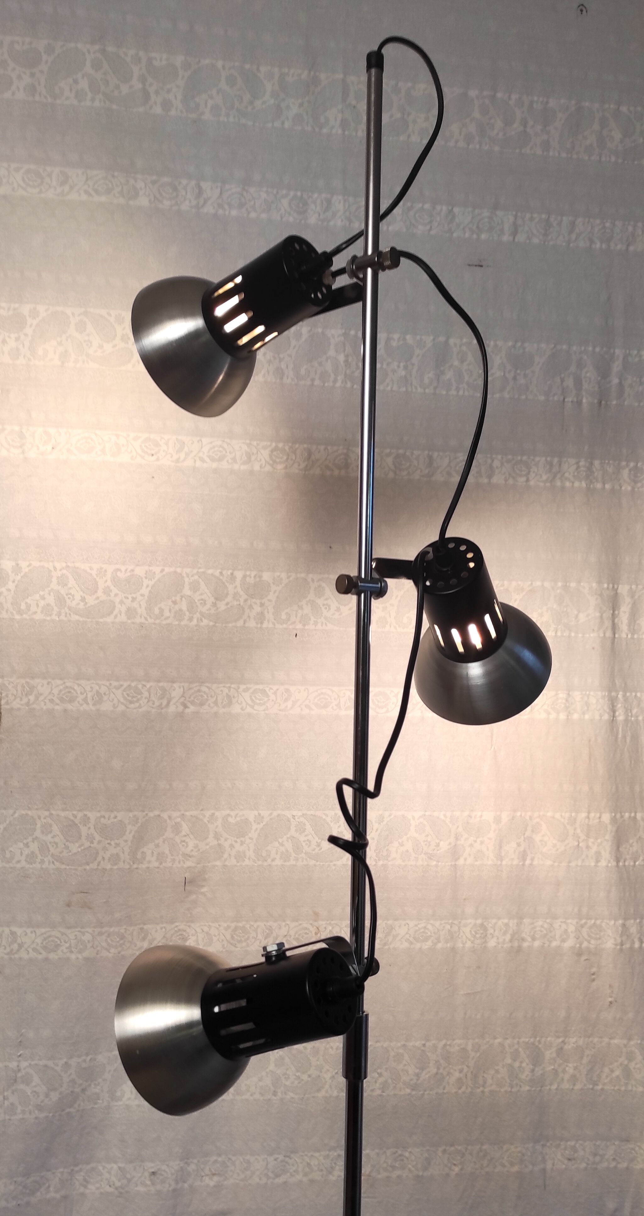 Modernist floor lamp 3 spots – 70s