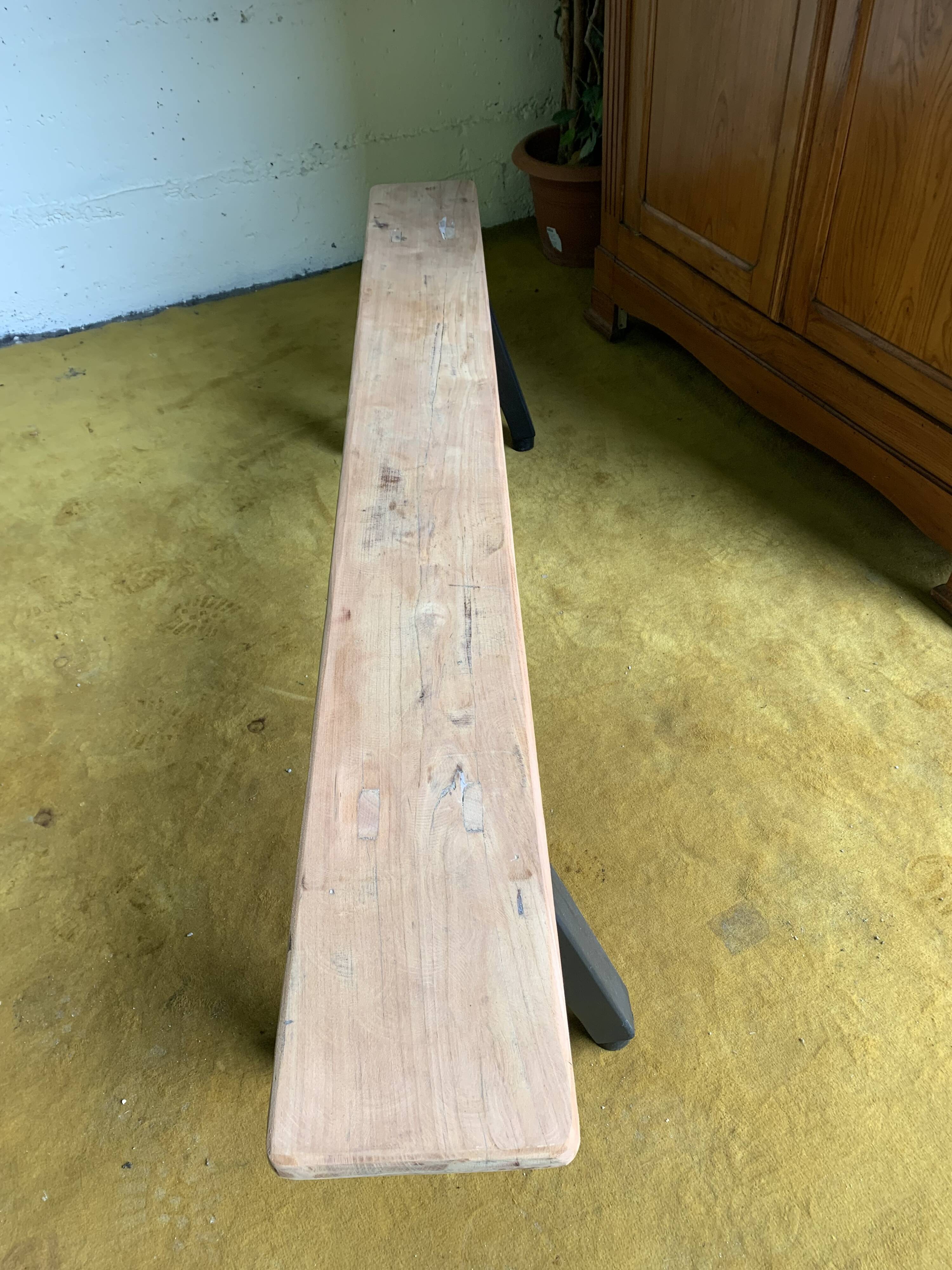 Banc campagne assise bois brut