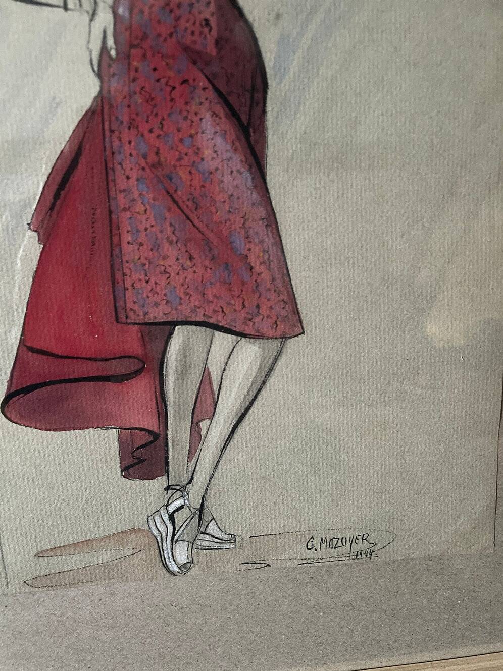 Fashion drawing G. Mazoyer