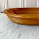 Rattan basket and wood 70s