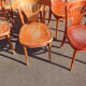 Set de 6 chaises bistrot rouge