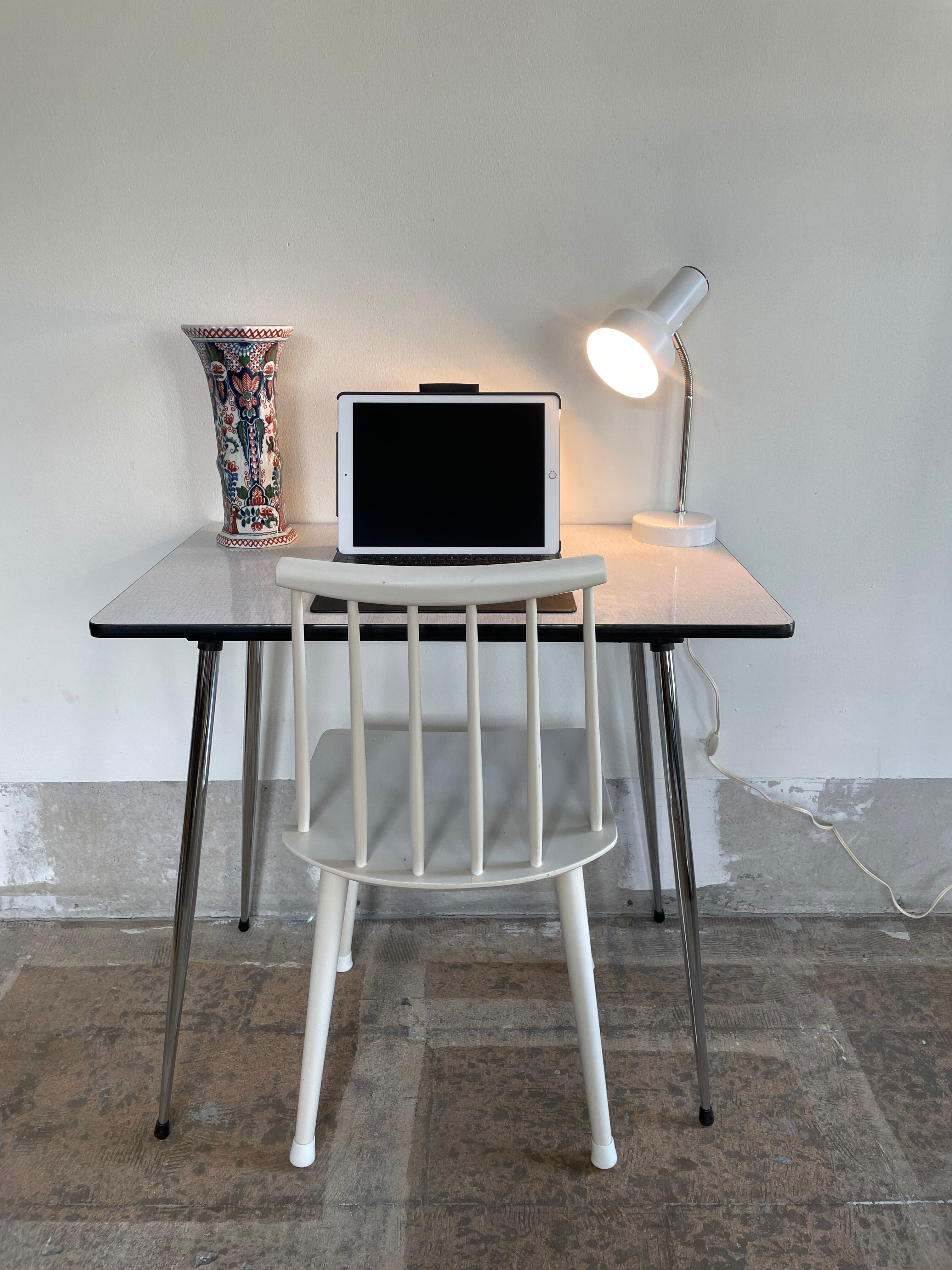 Two white, wooden Farstrup chairs, model 216