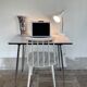 Two white, wooden Farstrup chairs, model 216