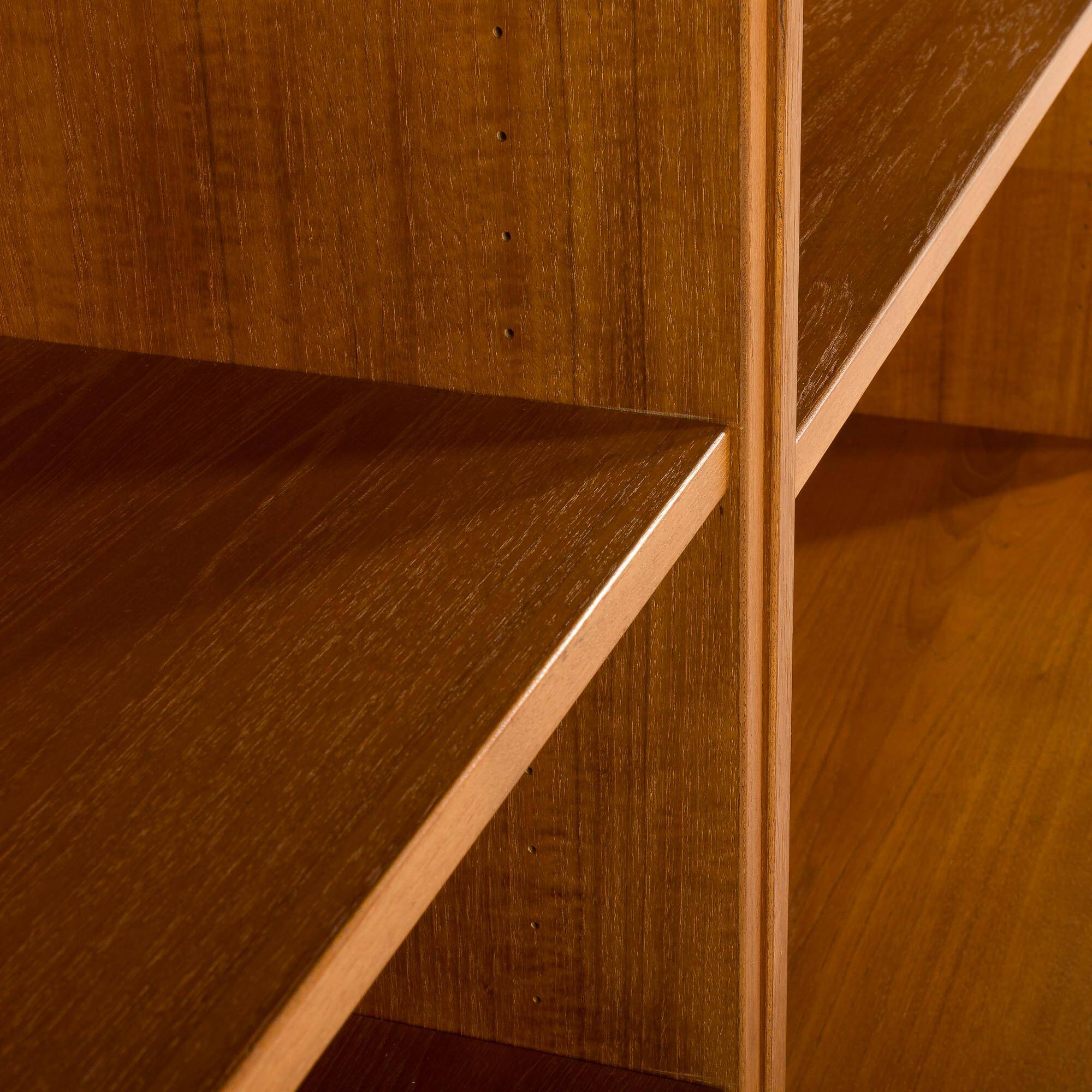 Danish mid century modular bookcase in teak by Poul Hundevad , Denmark