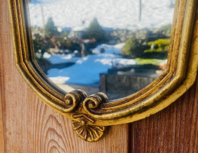 Antique gilded mirror