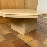 Travertine coffee table