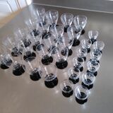 Service of 31 art deco glasses