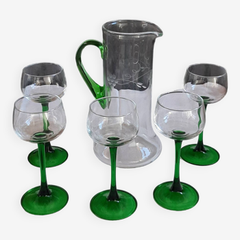 Carafe Alsacienne et verres