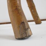 Tabouret bass table brutalist elm