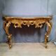 Console dorée style Louis XV
