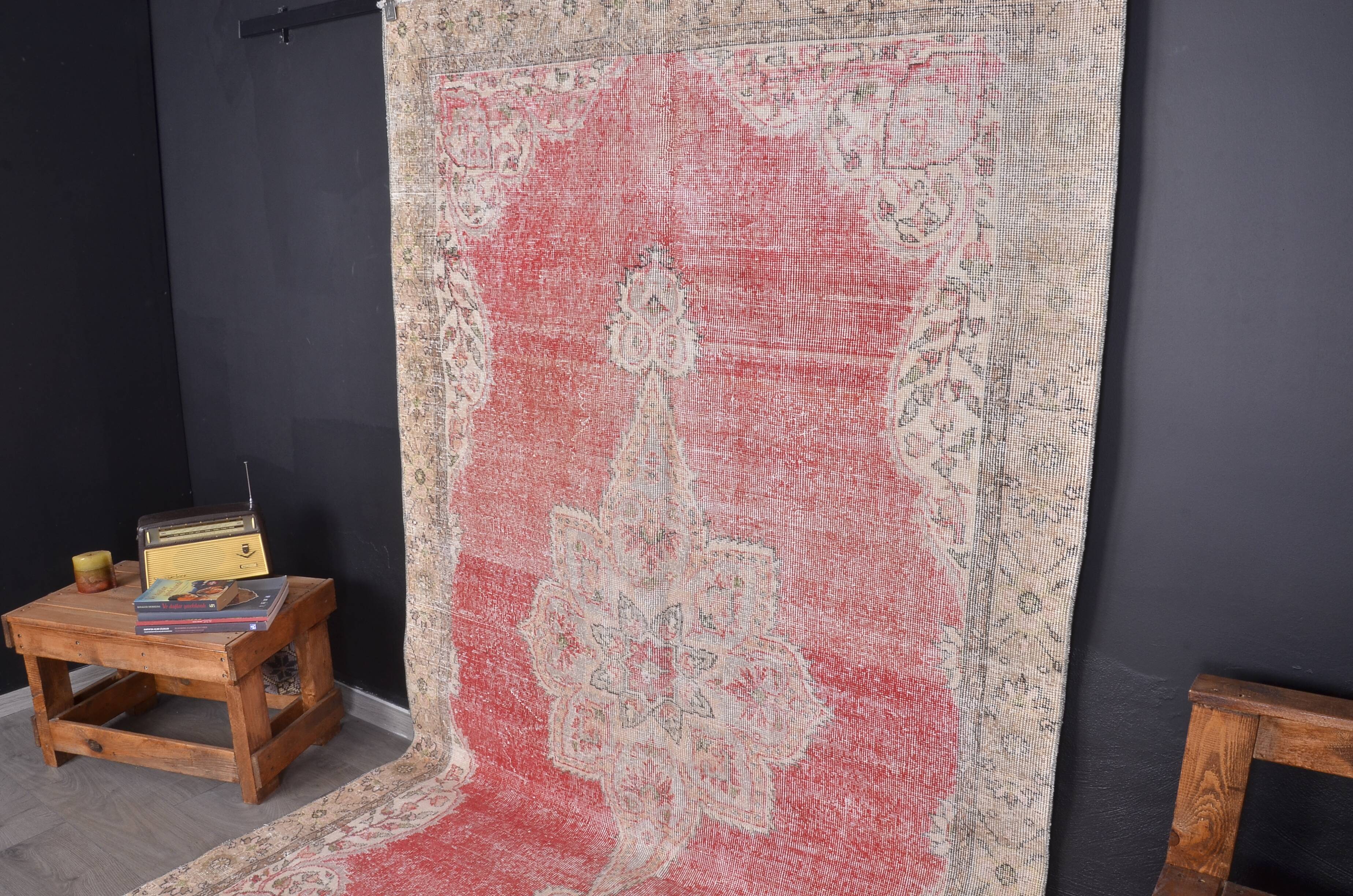 Oushak Turkish intage Rug sku2358