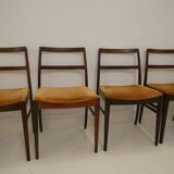 6 Scandinavian chairs by Arn Vodder in Rio rosewood