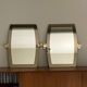 2 large bicolour mirrors Italy 1960 1970 Veca vintage bicolour