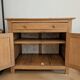 Vintage wooden renovated sideboard, 2 doors and 1 drawer.