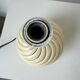 Barbi Ivory and Gold Ceramic Spherical Table Lamp