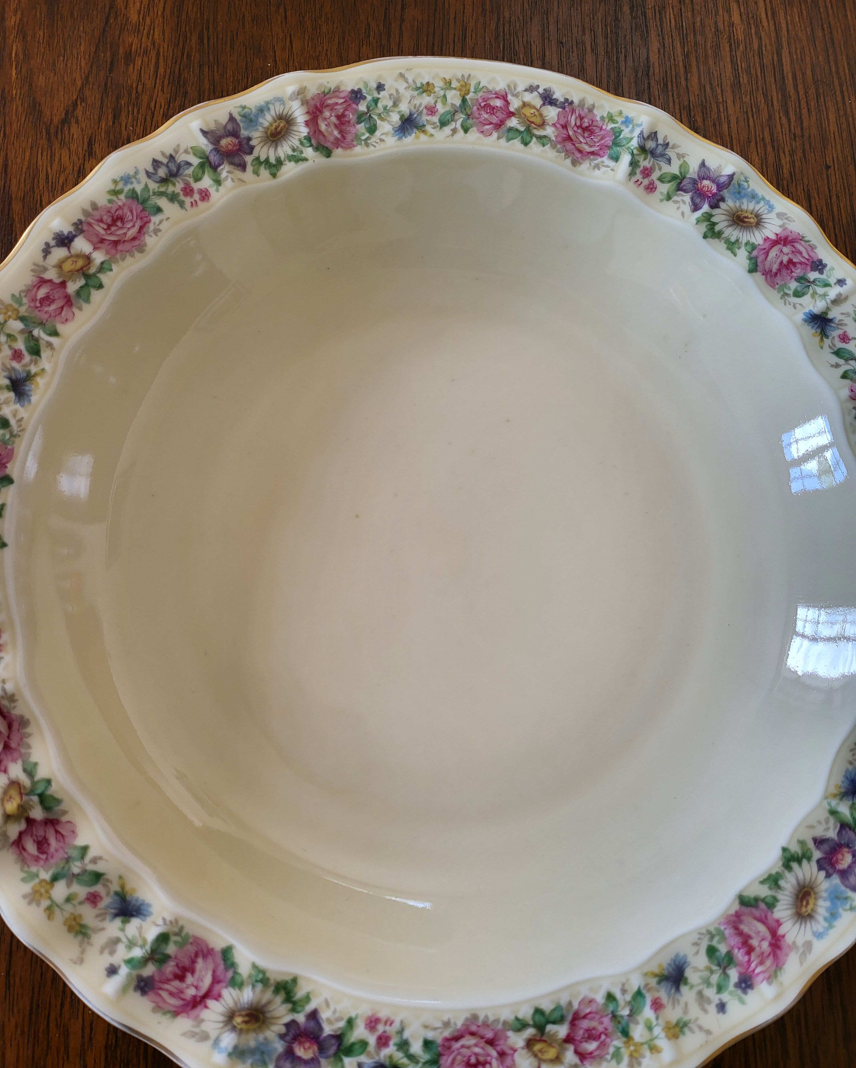 Limoges Bernardaud. Large Round Deep Plate