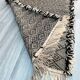 Zanafi Runner Rug, handmade Moroccan rug, flat Berber wool runner, geometric rug.
