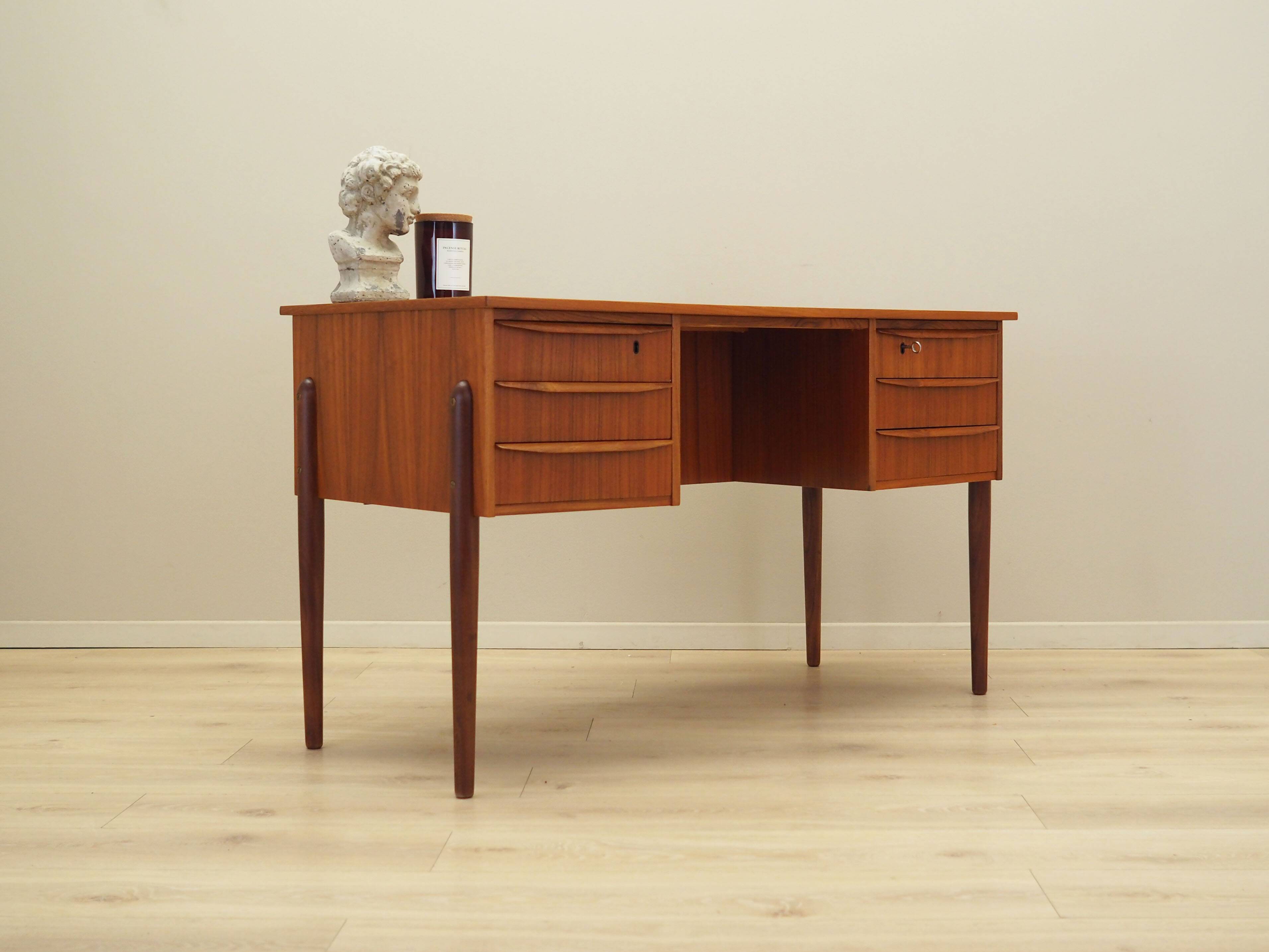 Teak desk, Danish design, 1960s, production: Denmark