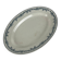 Large oval ironstone dish model "Laurels" by Moulins des Loups - Hamage, 1900