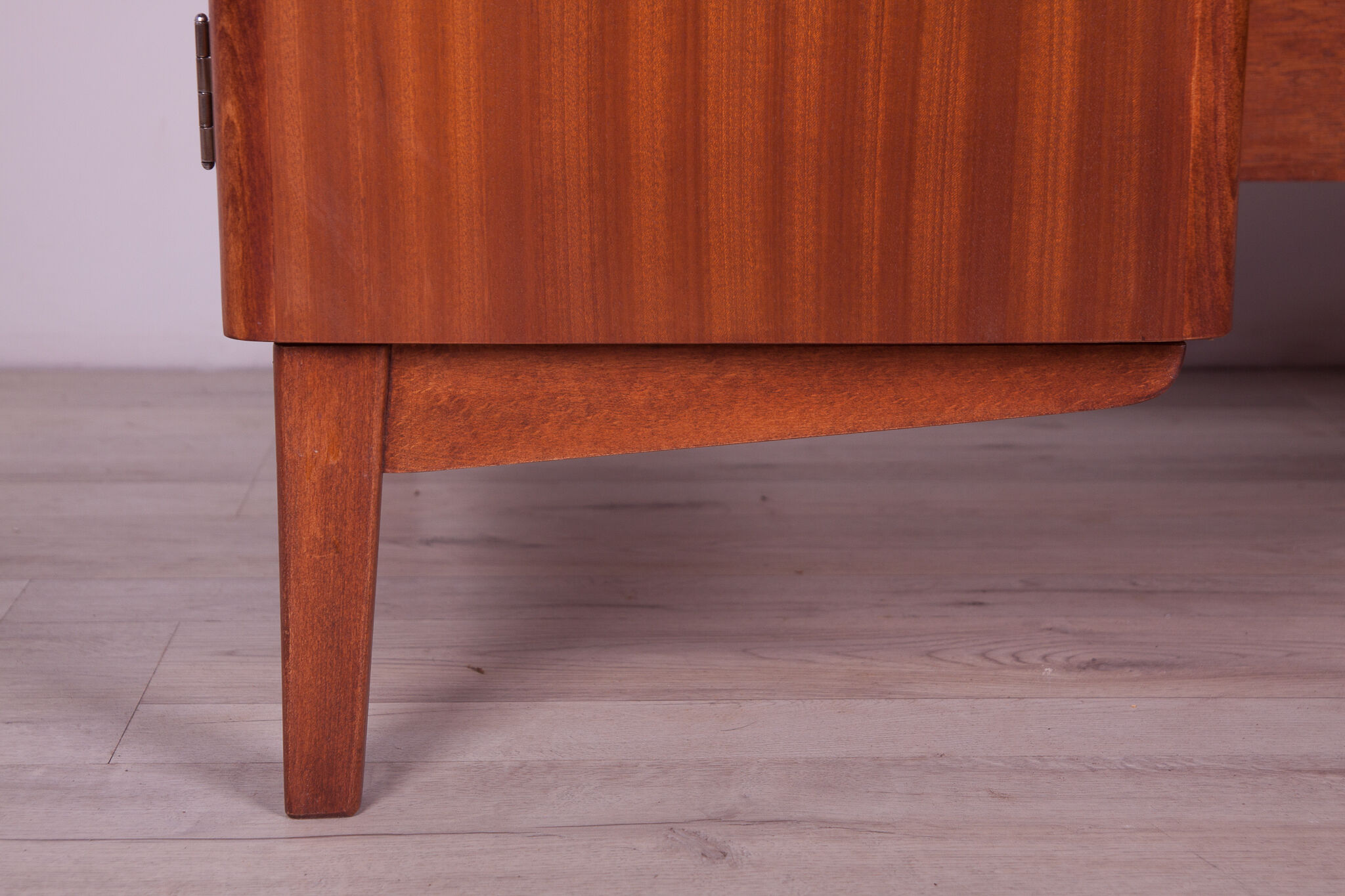 Art Deco Freestanding Teak Desk, 1960s