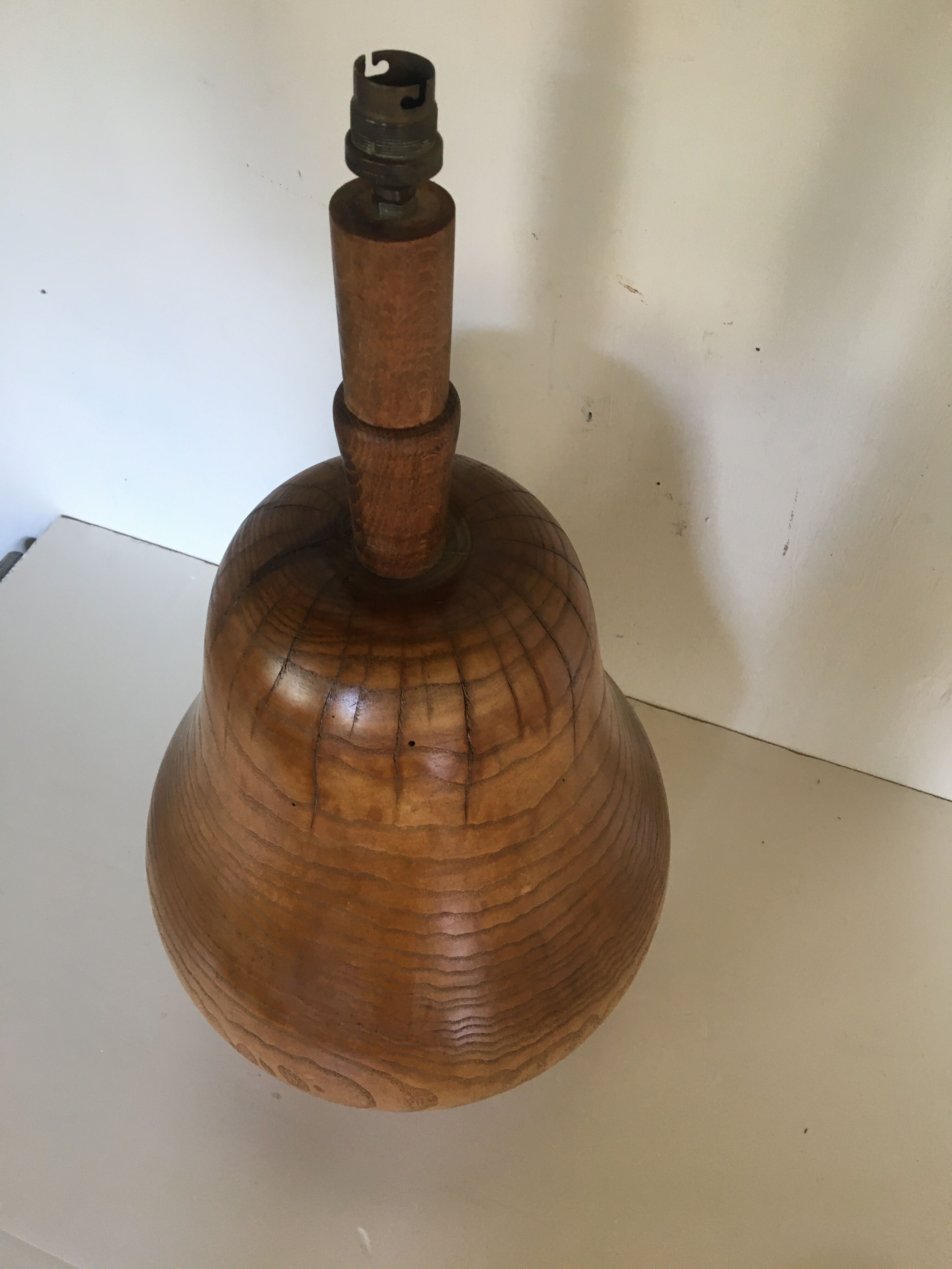 Solid wood lamp 1970