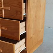 Vintage chest of drawers with bamboo and rattan details