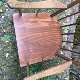 Pair of Baumann armchairs "evangelical" model