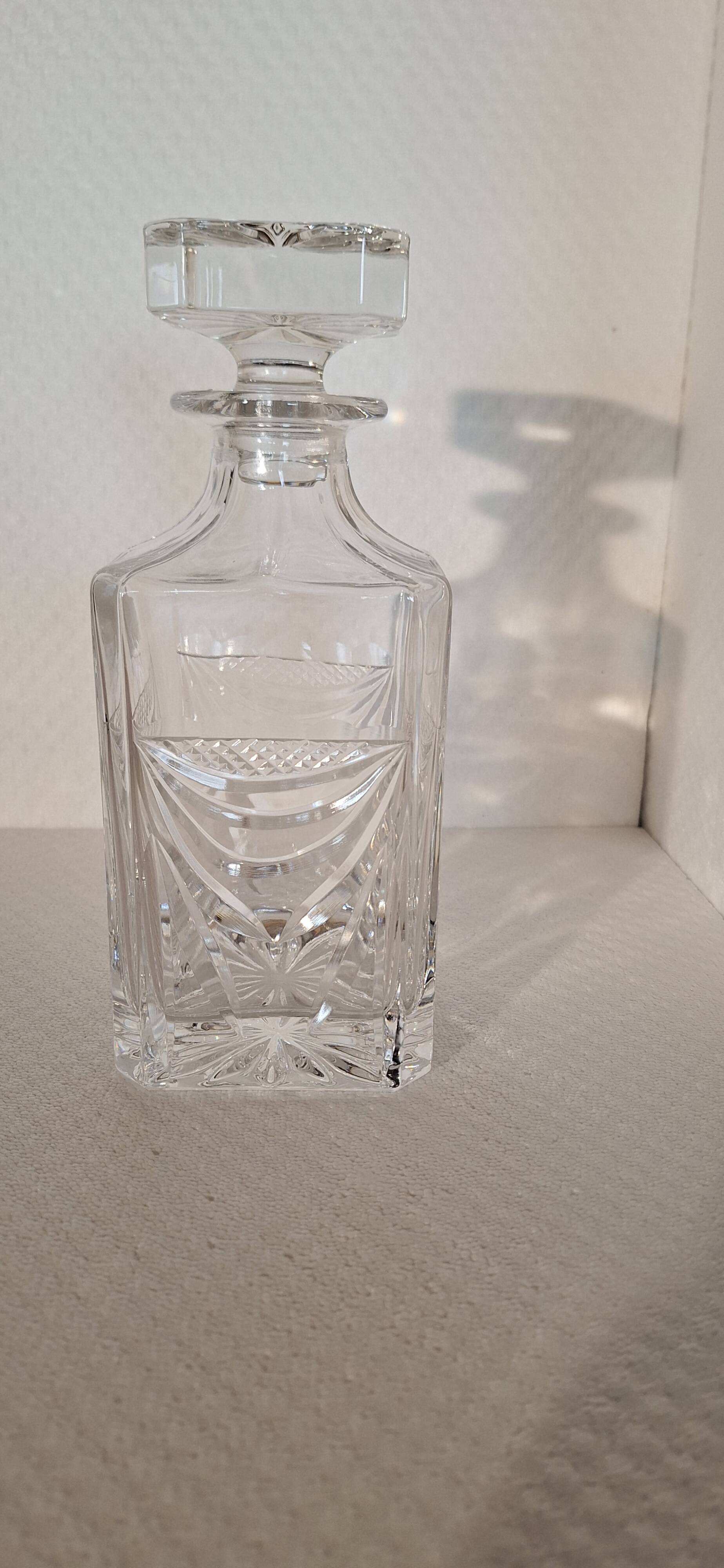 Lorraine crystal whiskey decanter