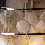 Verner Panton mother-of-pearl chandelier