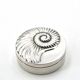 925 silver trinket dish adorned with a shell, 1950s