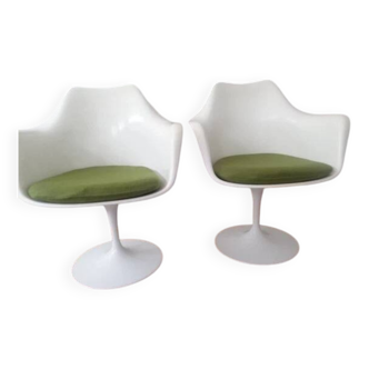 2x Fauteuil Tulipe Vintage par Eero Saarinen pour Knoll International,