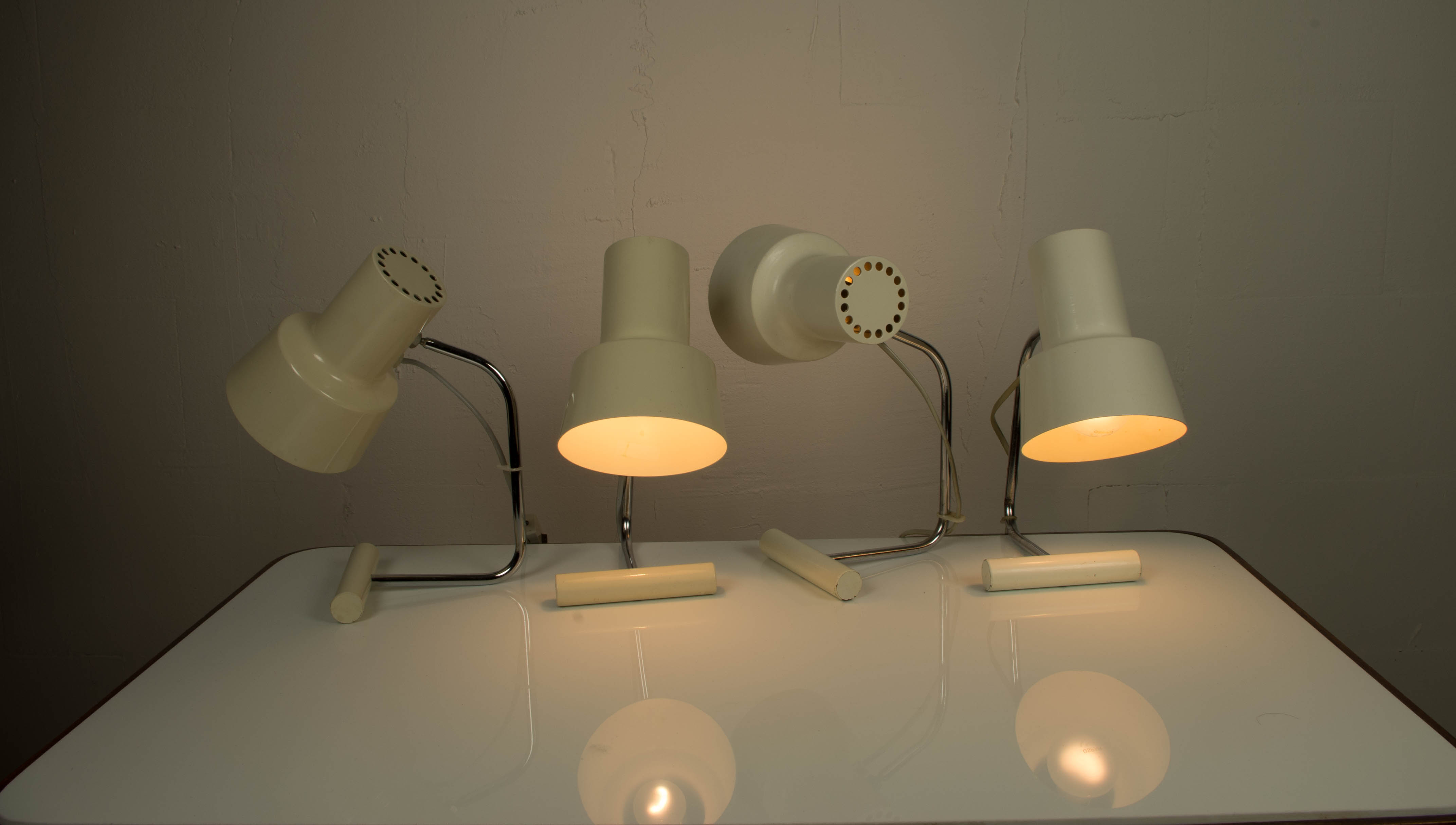 Lampes de table de Josef Hurka pour Napako, 1970