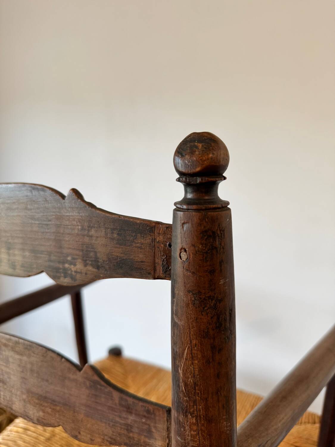 Antique 19th-century country armchair
