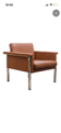Modern leather armchair