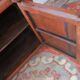 Antique painted 2  door cabinet qith 2  drawers, 1910