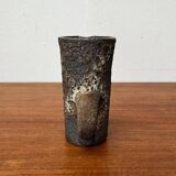 Brutalist Carafe Vase West German in Fat Lava Ceramic from the 1960s by Jopeko