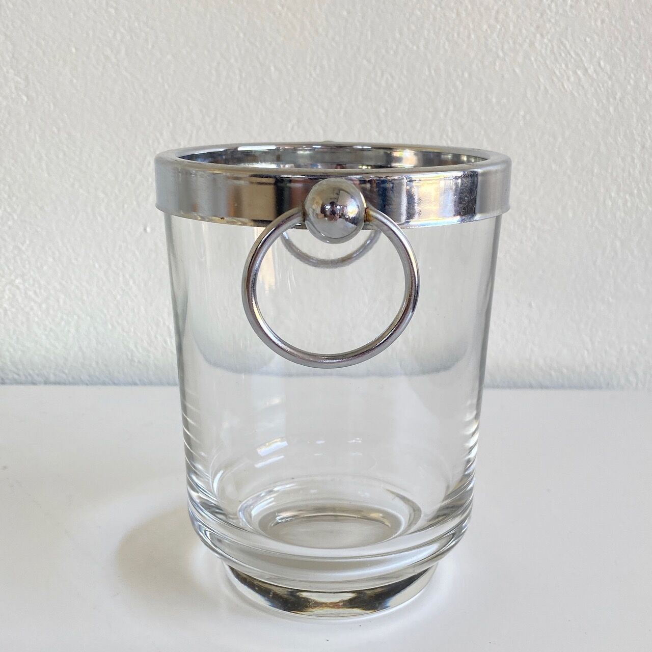Vintage Italian glass ice bucket