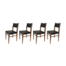 Série de 4 chaises années 60