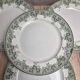 Beautiful set of 4 antique ironstone plates from Saint-Amand and Hamages, Estival model.