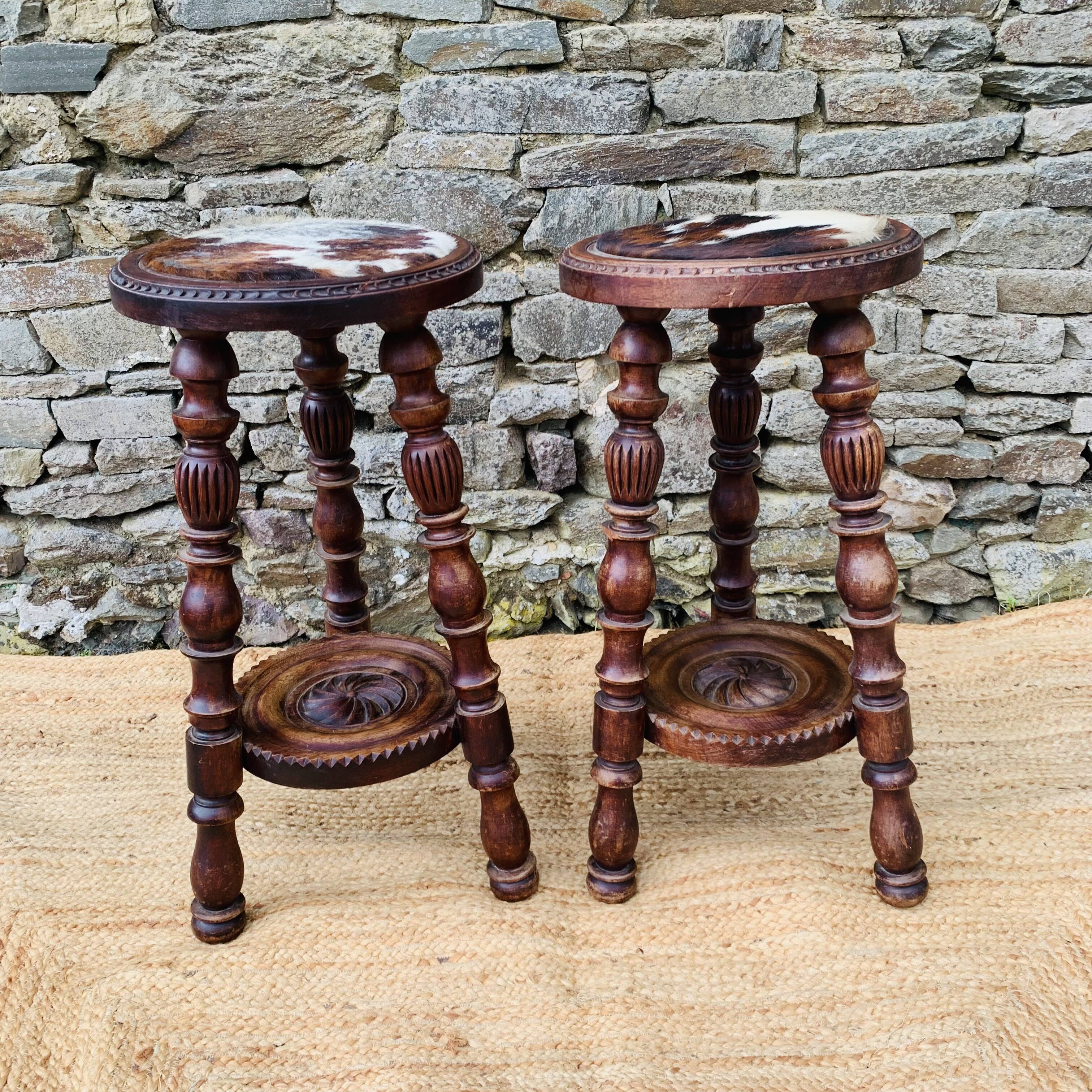 Pair of high stools