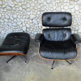 Lounge chair & ottoman rosewood from Rio by Charles & Ray Eames edition Herman Miller USA, 1970