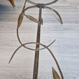 Table basse art déco en bronze et verre