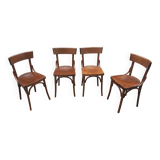 Lot de 4 chaises bistrot vintage